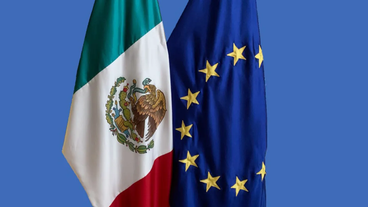 banderas-de-mexico-y-la-union-europea